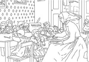 Coloriage Peintre Celebre Albert Anker Coloring Famous Paintings Pinterest