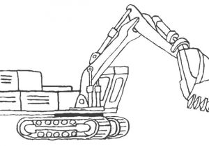 Coloriage Pelleteuse A Imprimer Gratuit Tractopelle Imprimer