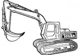 Coloriage Pelleteuse Chantier Tractopelle A Colorier Et A Imprimer