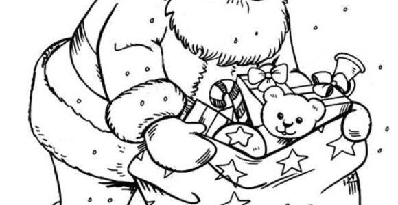 Coloriage Pere Noel à Imprimer format A4 Dessin Sapin De Noel Facile