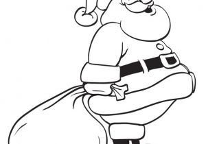Coloriage Pere Noel Cadeaux Dessin   Colorier Du P¨re No L Qui Fait Une Petite Pause