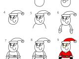 Coloriage Pere Noel Cadeaux Dessin De No L Facile   Reproduire