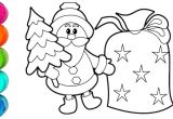 Coloriage Pere Noel Cadeaux Dessin De P¨re No L Kawaii Facile