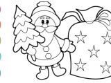 Coloriage Pere Noel Cadeaux Dessin De P¨re No L Kawaii Facile