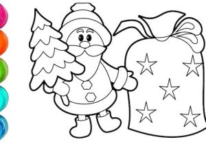 Coloriage Pere Noel Cadeaux Dessin De P¨re No L Kawaii Facile