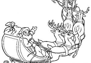 Coloriage Pere Noel Et son Traineau A Imprimer Coloriage Pere Noel Traineau