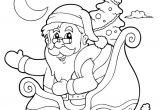 Coloriage Pere Noel Et son Traineau Coloriage D Une Belle Illustration Du P¨re No L Dans son