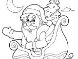 Coloriage Pere Noel Et son Traineau Coloriage D Une Belle Illustration Du P¨re No L Dans son