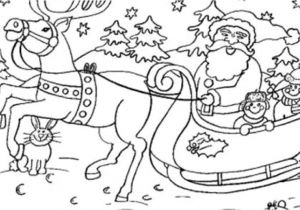 Coloriage Pere Noel Et son Traineau Dessin Pere Noel Kawaii A Colorier