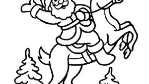 Coloriage Pere Noel Rennes 18 Dessins De Coloriage De Père Noël Et Ses Rennes à Imprimer