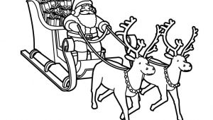 Coloriage Pere Noel Rennes Traineau Dessin Pere Noel Avec Traineau Gratuit My