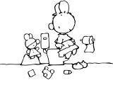 Coloriage Petit Lapin Blanc Coloriages Petit Lapin Blanc à Colorier En Ligne Fr
