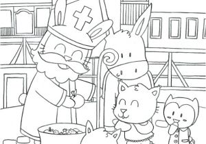 Coloriage Petit Nicolas Coloriage Du Prªtre Lapin Qui Partage Des Sucreries Aux Enfants