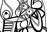 Coloriage Picasso à Imprimer Le Picasso Cassé Le tour De Mes Idées