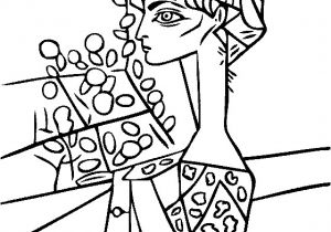 Coloriage Picasso Cp Pablo Picasso Portrait Of Jacqueline Roque Coloring Page Coloriage Picasso Cp Pablo Picasso Portrait Of Jacqueline Roque Coloring Page