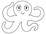 Coloriage Pieuvre Facile Coloriages Coloriages Pour L été