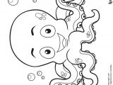 Coloriage Pieuvre Maternelle Coloriage D Un Bébé Pieuvre Avec Des Bulles