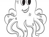 Coloriage Pieuvre Maternelle Une Jolie Petite Pieuvre Facile   Colorier