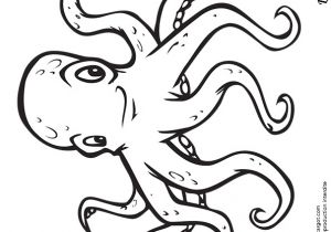 Coloriage Pieuvre Rigolote Coloriage D Une Grosse Pieuvre Timide