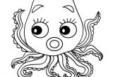 Coloriage Pieuvre Rigolote Coloriages De Pieuvres Coloriages Coloriage   Imprimer Gratuit