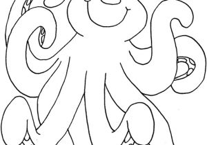 Coloriage Pieuvre Rigolote Dessin Animé Pieuvre Az Coloriage