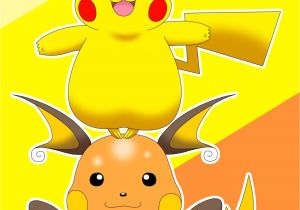 Coloriage Pikachu Et Raichu Pichu Pikachu & Raichu Electric totem Pokemon