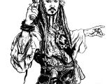 Coloriage Pirate Des Caraibes Jack Sparrow Pirates Des Caraibes S Cél¨bres Coloriages Difficiles Pour