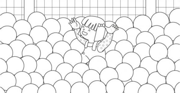 Coloriage Piscine A Balles Coloriage   Imprimer Piscine   Balles
