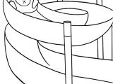 Coloriage Piscine Avec toboggan Coloriages D 39 Objets Piscine A La Piscine Dessin Deplim