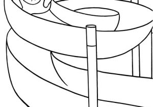 Coloriage Piscine Avec toboggan Coloriages D 39 Objets Piscine A La Piscine Dessin Deplim