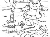 Coloriage Piscine Ce1 Dessin   Colorier Des Animaux Rigolos   La Piscine