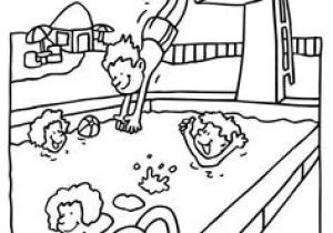 Coloriage Piscine Cp Coloriage De Deux Petits Enfants Sur La Plage Avec Un Requin Dans L