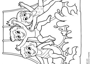 Coloriage Piscine Cp Dessin   Colorier Activité Nautique Le toboggan