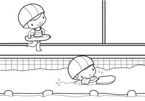 Coloriage Piscine Cp La Piscine Pour Les Classes De Gs Cp Ce1