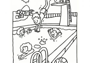Coloriage Piscine Playmobil Coloriage   La Piscine A Imprimer Gratuit