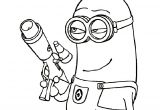 Coloriage Pistolet Imprimer Gratuit Coloriage Dessin Minion Avec Un Pistolet Dessin