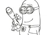 Coloriage Pistolet Imprimer Gratuit Coloriage Dessin Minion Avec Un Pistolet Dessin