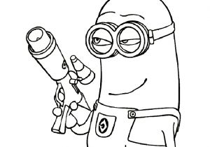 Coloriage Pistolet Imprimer Gratuit Coloriage Dessin Minion Avec Un Pistolet Dessin