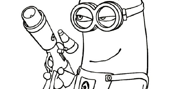 Coloriage Pistolet Imprimer Gratuit Coloriage Dessin Minion Avec Un Pistolet Dessin