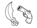 Coloriage Pistolet Imprimer Gratuit Coloriage Pirate 25 Dessins   Imprimer