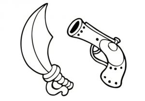 Coloriage Pistolet Imprimer Gratuit Coloriage Pirate 25 Dessins   Imprimer