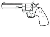 Coloriage Pistolet Mitraillette Coloriage Cowboy Et Pistolet En Couleur Dessin Gratuit A Imprimer