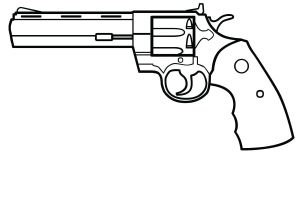 Coloriage Pistolet Mitraillette Coloriage Cowboy Et Pistolet En Couleur Dessin Gratuit A Imprimer