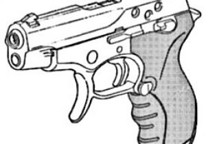 Coloriage Pistolet Mitraillette Les Pistolets Et Revolvers Moyens