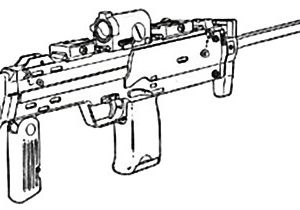 Coloriage Pistolet Mitraillette Les Pistolets Mitrailleurs Moyens