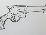 Coloriage Pistolet Mitraillette Ment Dessiner Un Pistolet