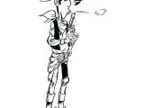 Coloriage Pistolet Police Coloriage A Imprimer Lucky Luke souffle Sur son Pistolet Gratuit