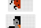 Coloriage Pixel Art A Imprimer Gratuit Exercices Gratuits   Imprimer Symétrie Axiale Sur Quadrillage