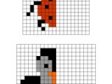 Coloriage Pixel Art A Imprimer Gratuit Exercices Gratuits   Imprimer Symétrie Axiale Sur Quadrillage