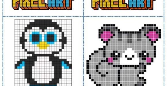 Coloriage Pixel Art A Imprimer Gratuit Fichier Mod¨les Pixel Art Pour Les Temps D Autonomie